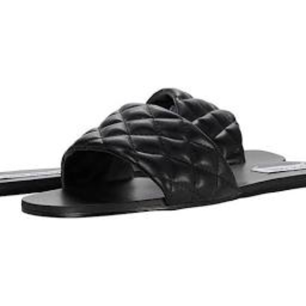 Steve Madden Damaris Black Slide Sandals size 9